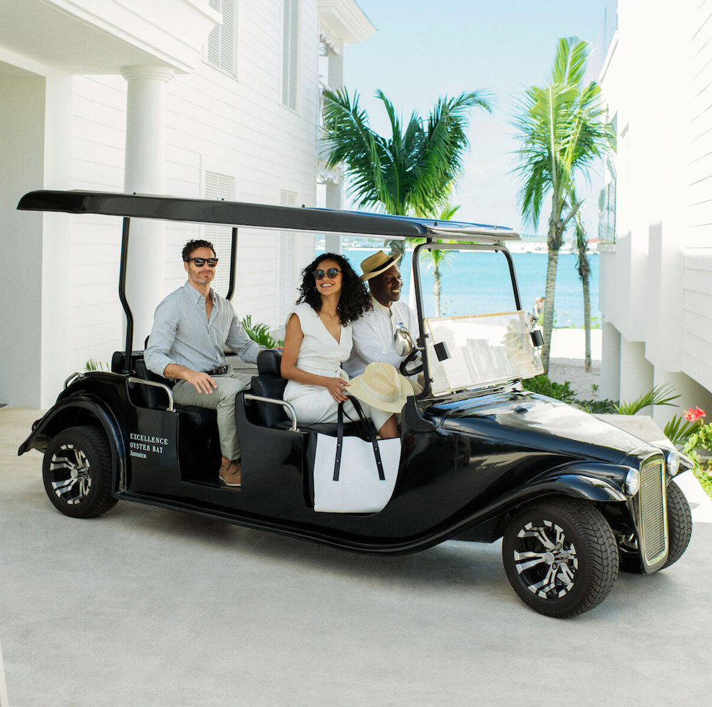 luxury-golf-cart-in-montego-bay-resort